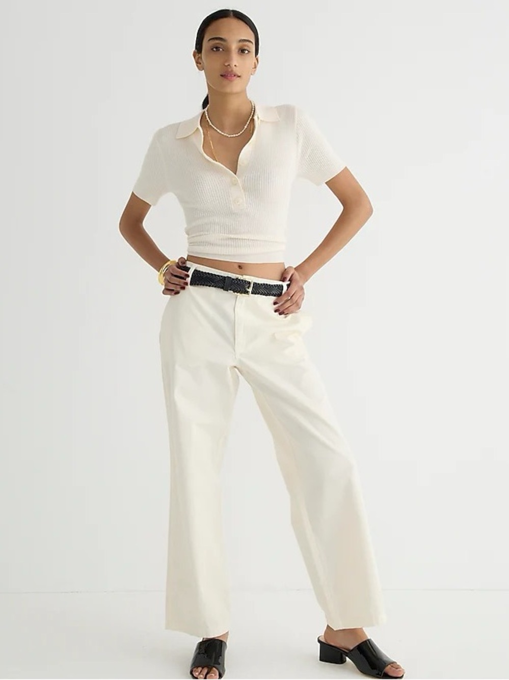 J.Crew Sailor Heritage Chino Pant in Cream